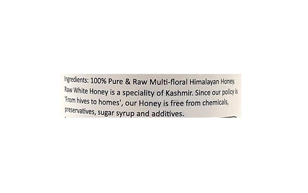 Carmine County Raw White Honey    Glass Jar  250 grams